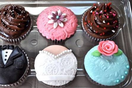 Cupcakes temático para bodas