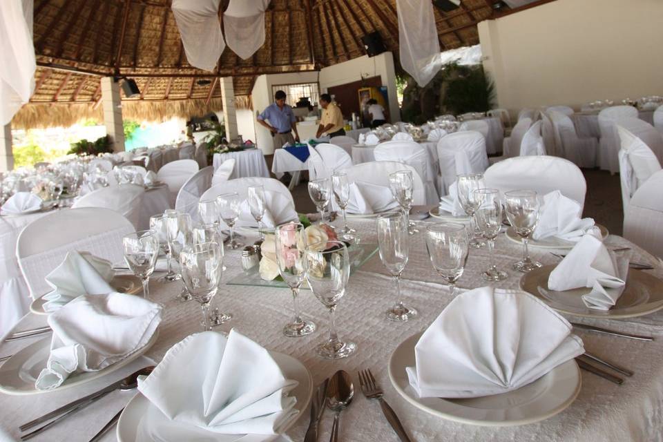 Banquetes en club de playa