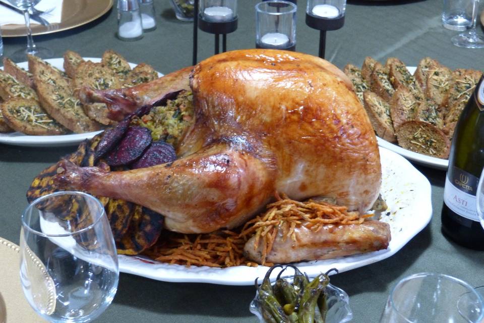 Cena para acción de gracias.