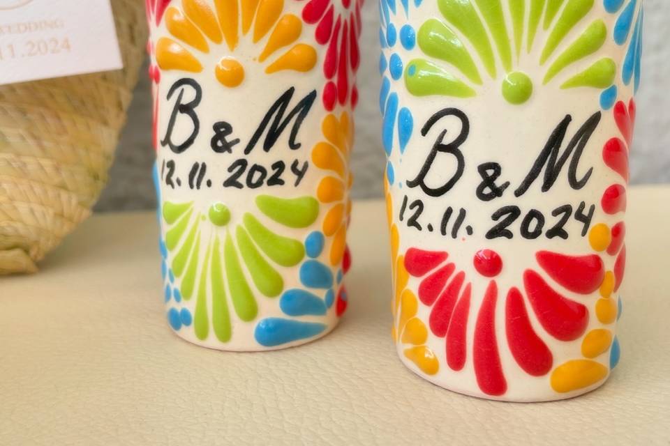 Maracas pintadas a mano