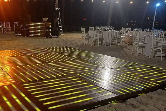 Pista de baile amarilla