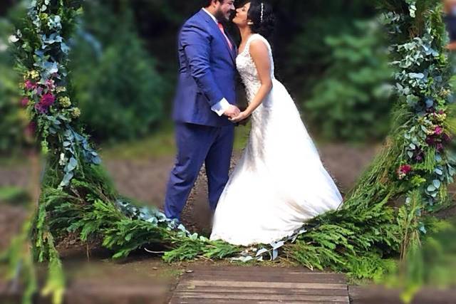 Novios felices