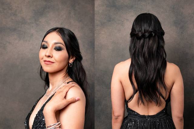 Maquillaje Noche Semirecogido