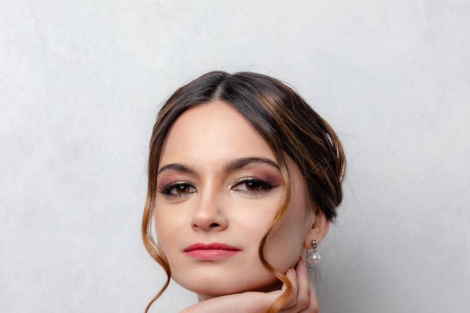 Maquillaje durazno