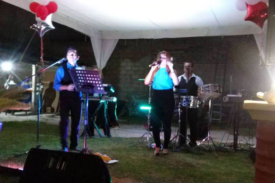 Cuarteto musical para baile