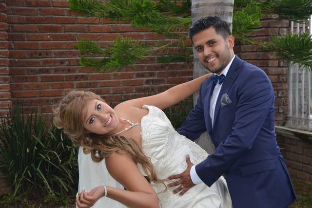 Sesión fotografiada en la recepción