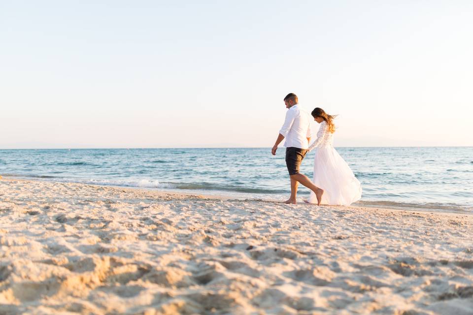 Pareja en playa