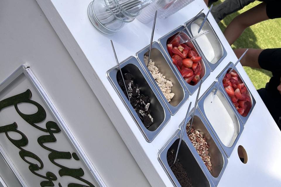Barra de fresas con crema