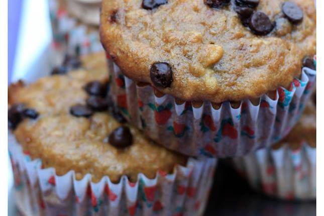 Cupcakes de plátano/chocolate