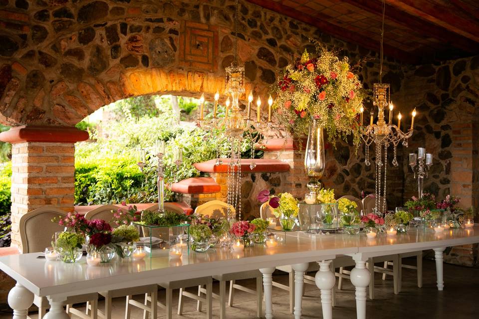 Mesa de lujo para invitados