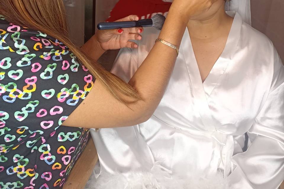 Pintando a la novia