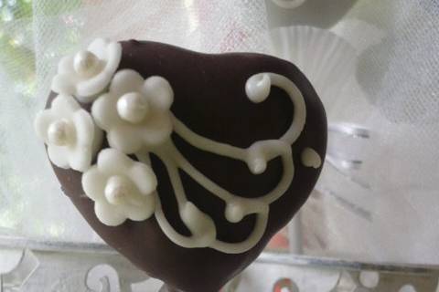 Cake pops con flores