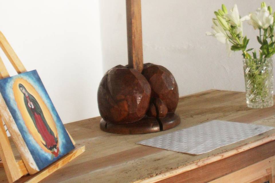 Altar en la capilla