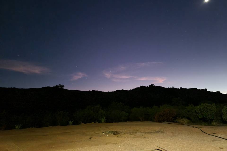 Outside