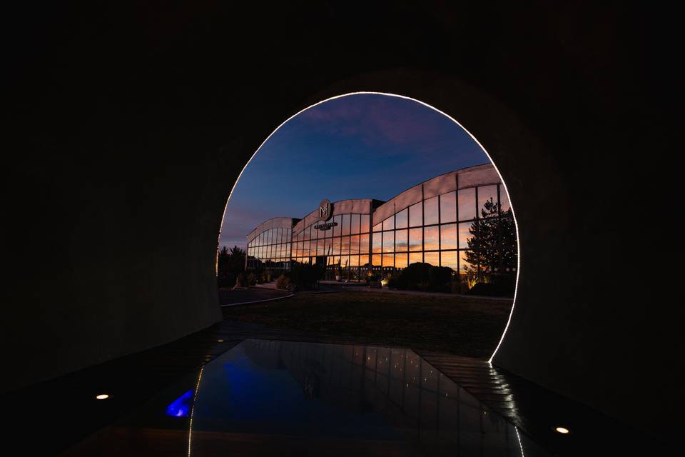 Atardecer desde el túnel