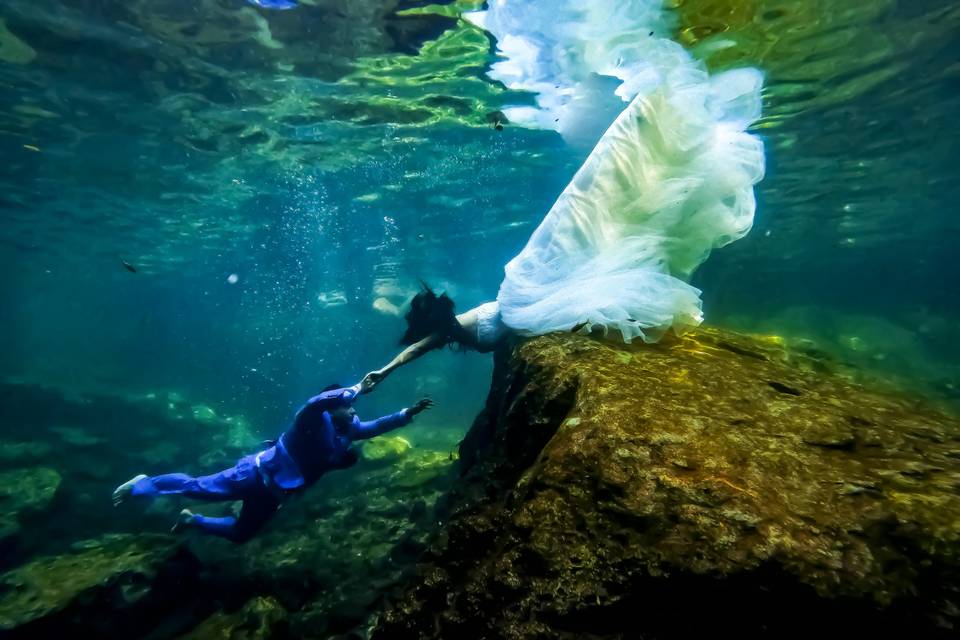 Sesión bajo el agua