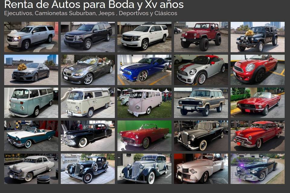 Autos Disponibles Bodas