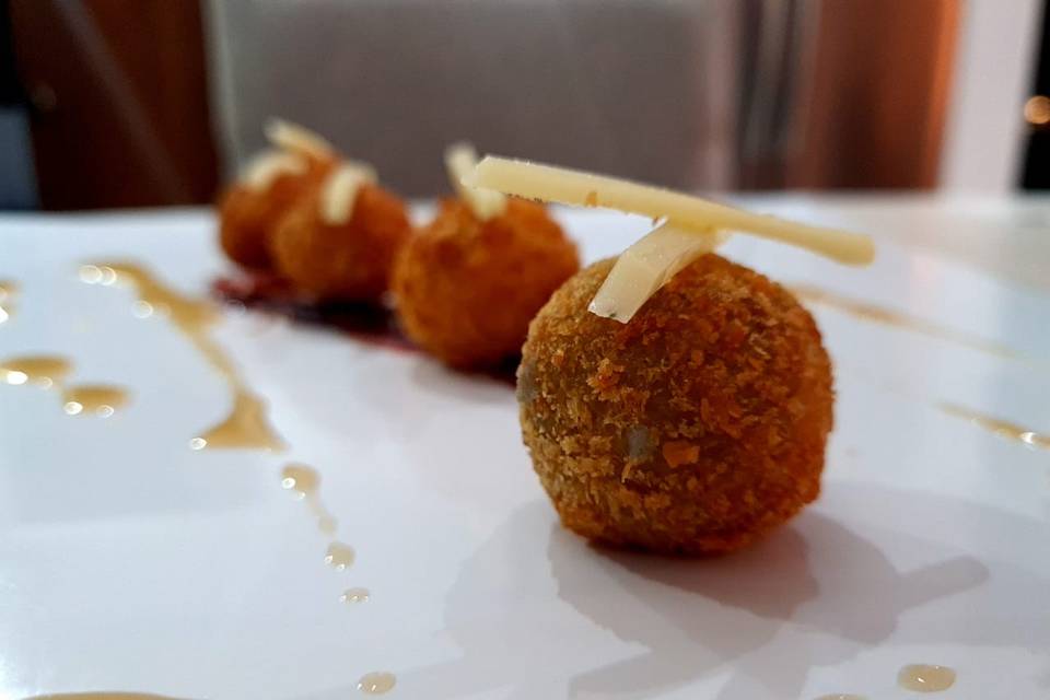 Croqueta de tocino