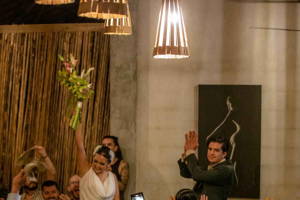Entrada de los novios.