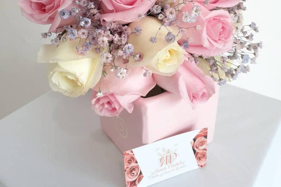 Ramo de novia Tonos rosas