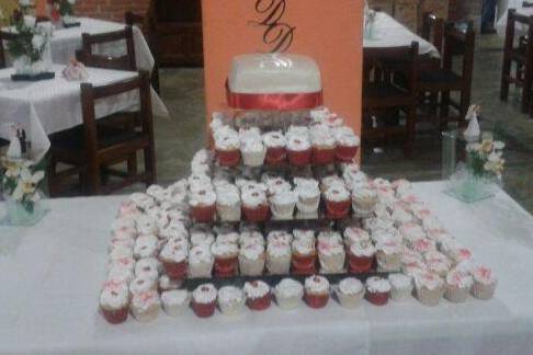 Pastel de cupcakes