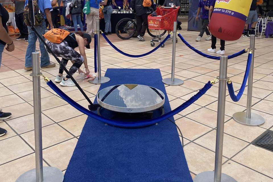 Cabina 360 en azul