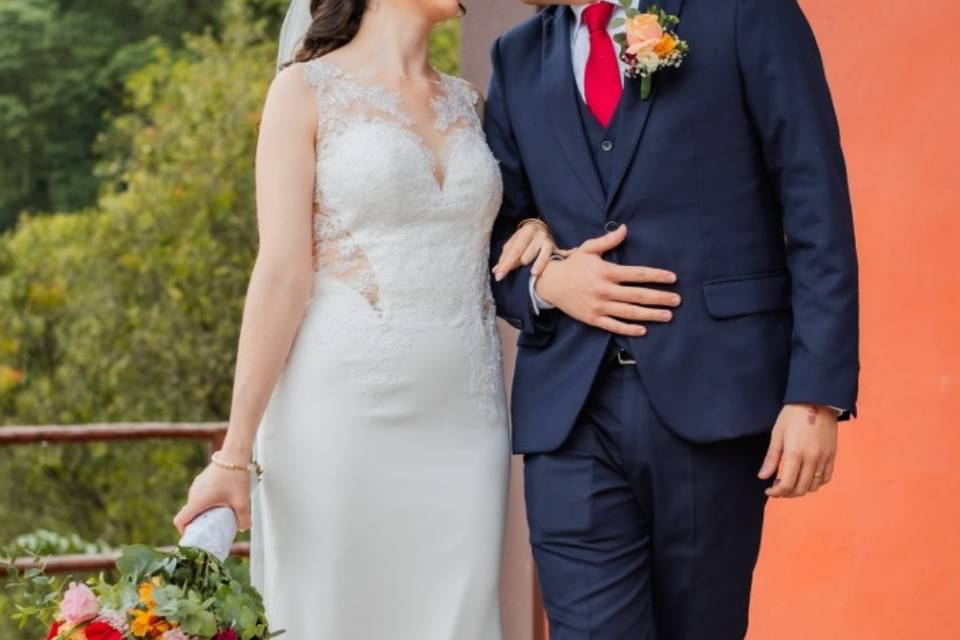 Novios terraza techada para ce