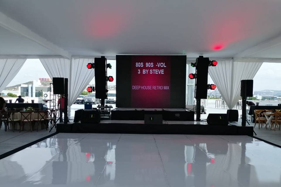 Escenario pantalla leds