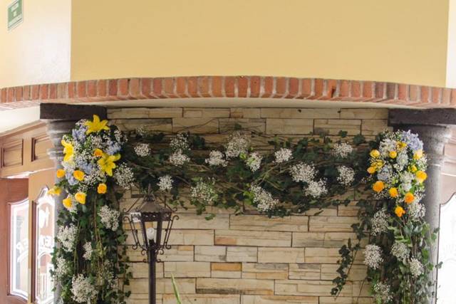 Salón decorado