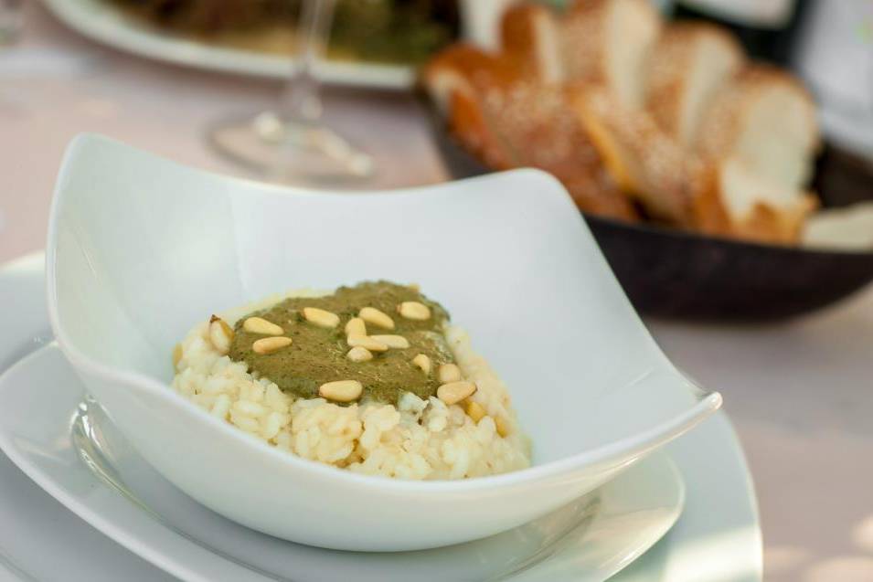 Risotto al pesto