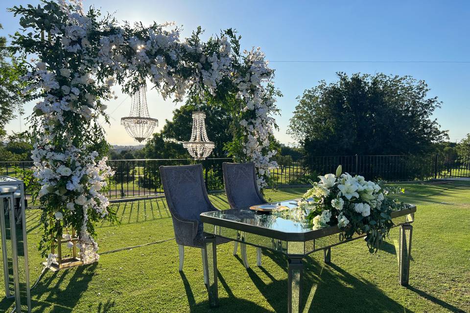 Boda en jardín