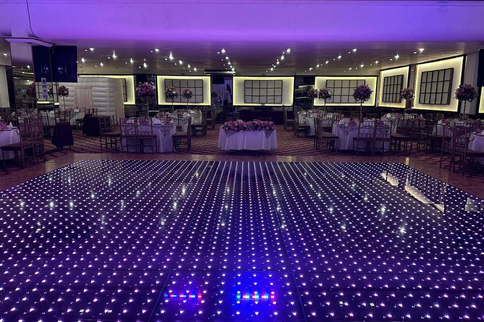 Pista iluminada