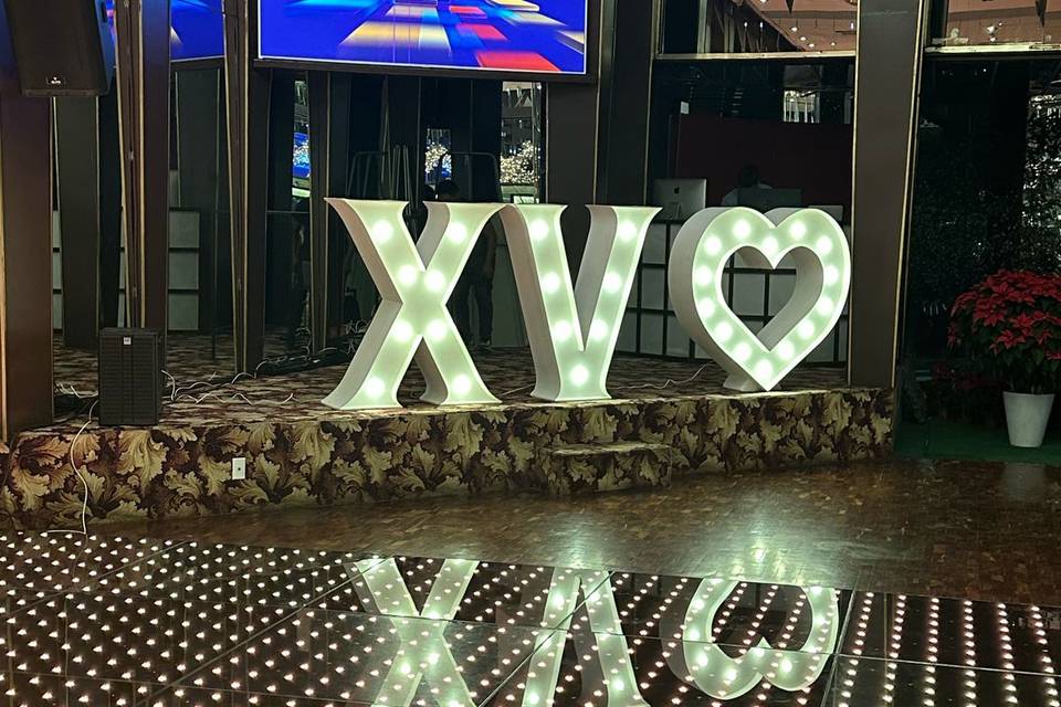 Letras iluminadas