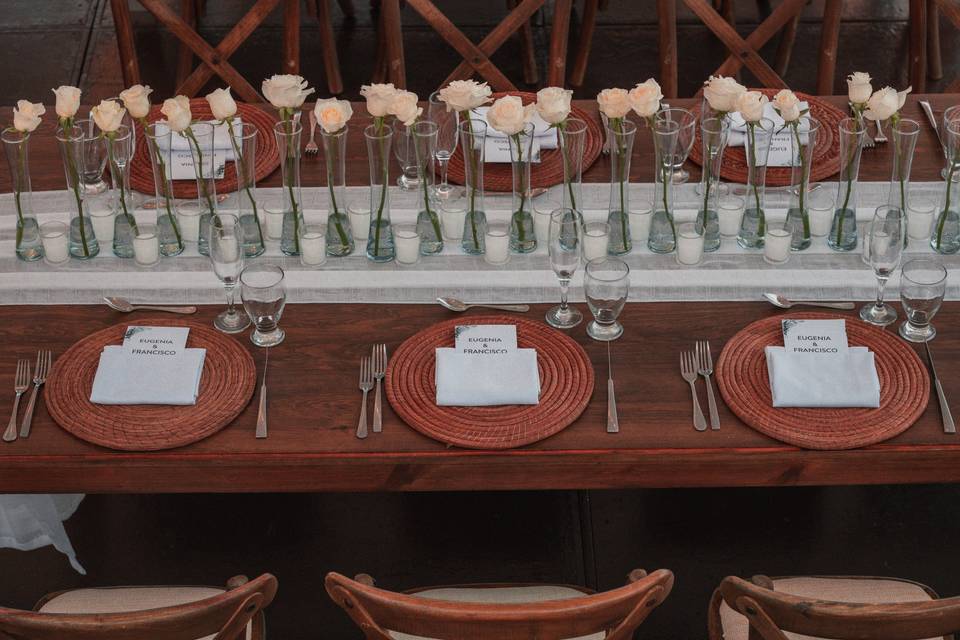 Detalles en la mesa