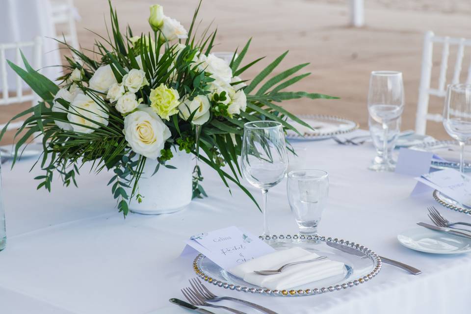 Decoración en la mesa