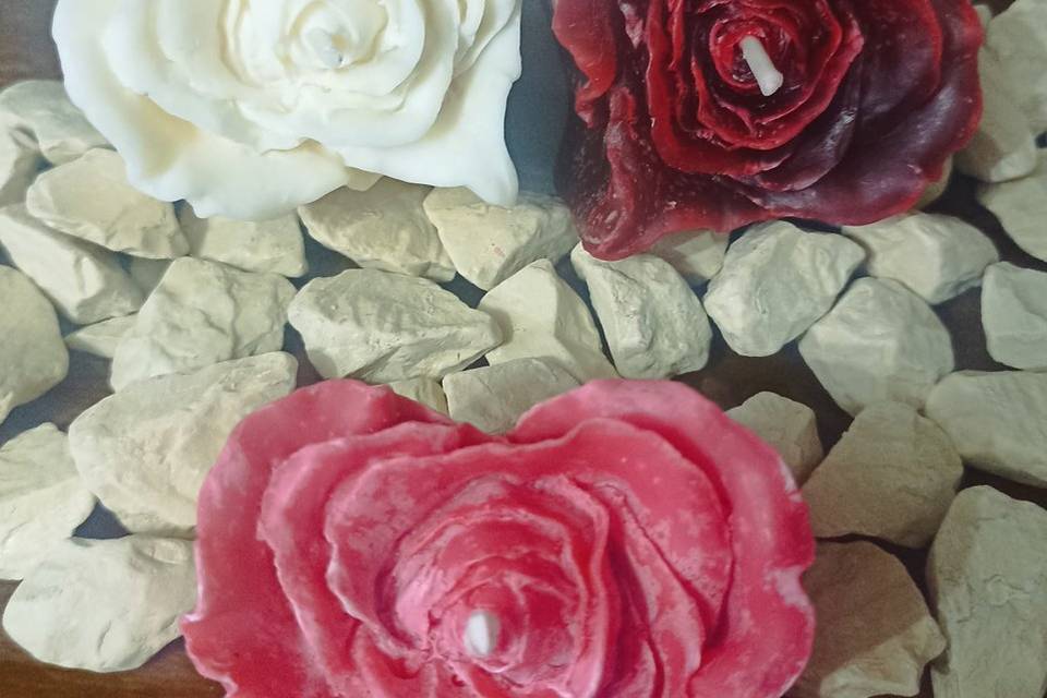 Rosas en forma de corazón