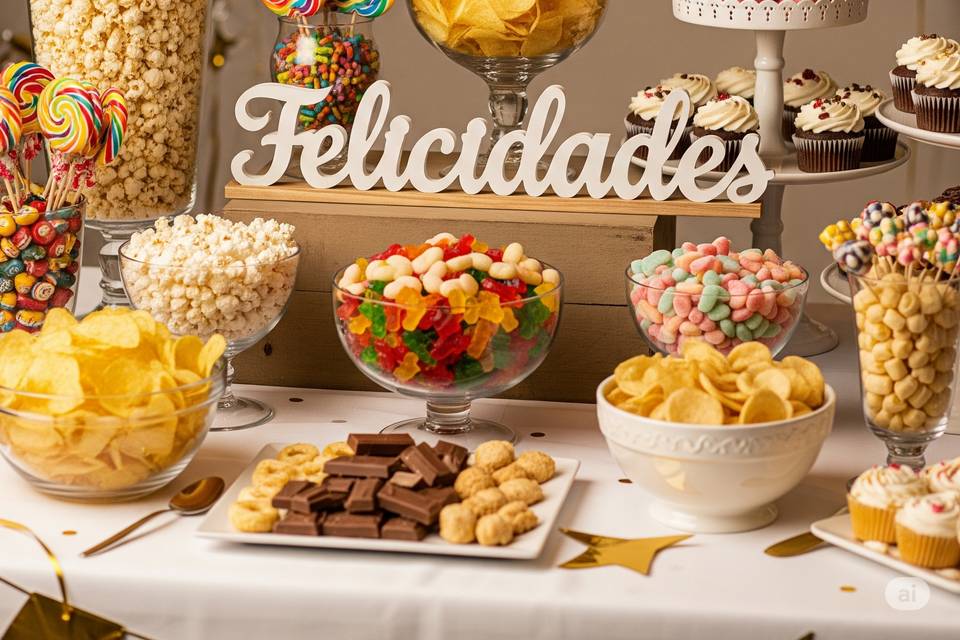 Barra de dulces y snacks