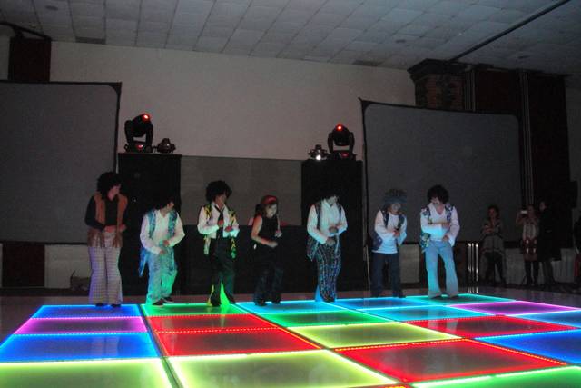 Pista iluminada