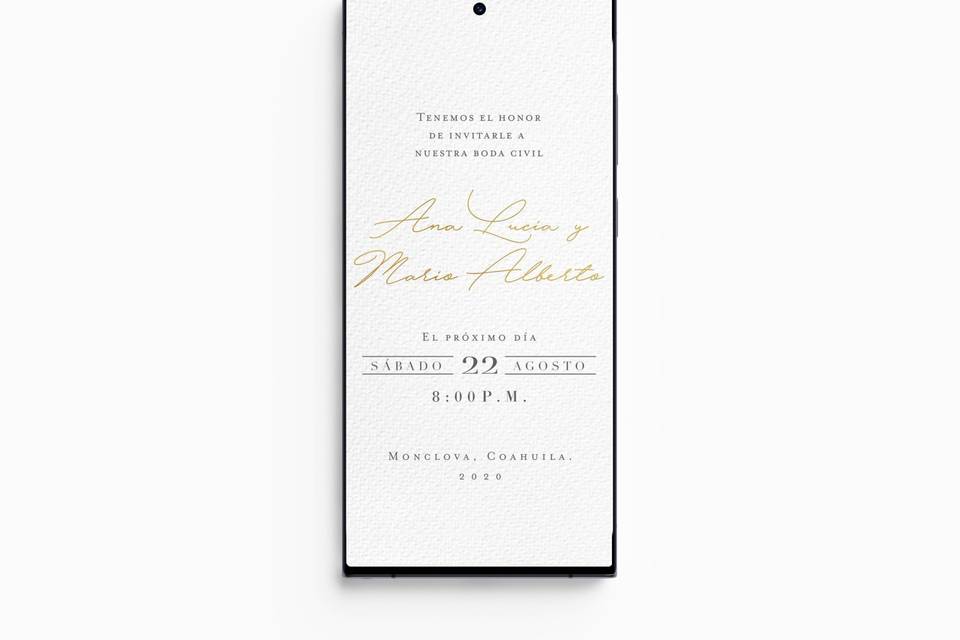 Invitación para boda