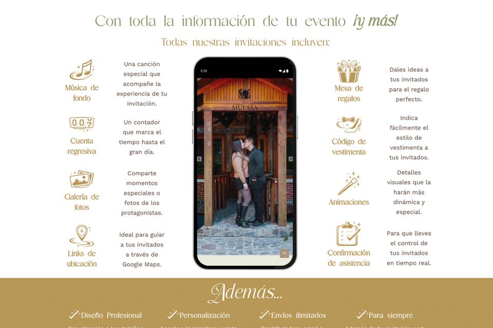 Invitaciones Auria Memories