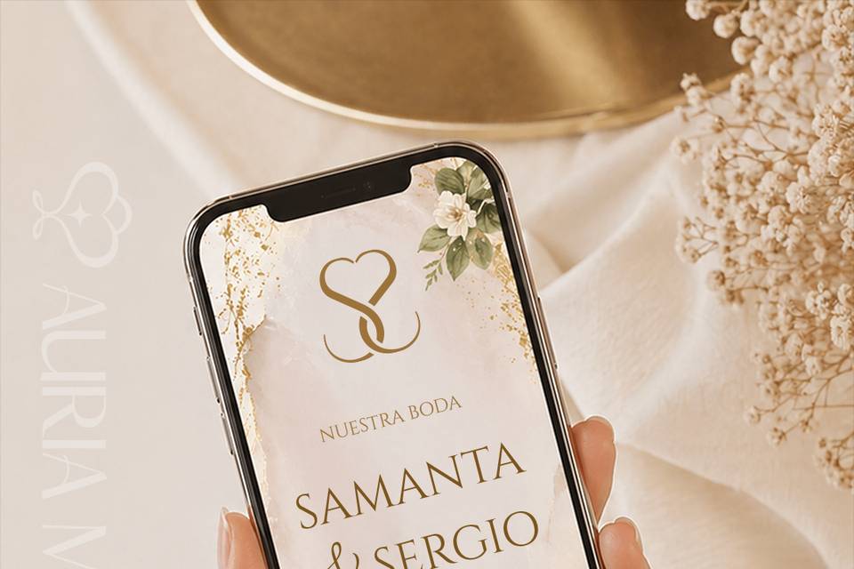 Invitación Digital Web Boda