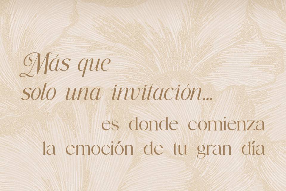 Más que una invitación