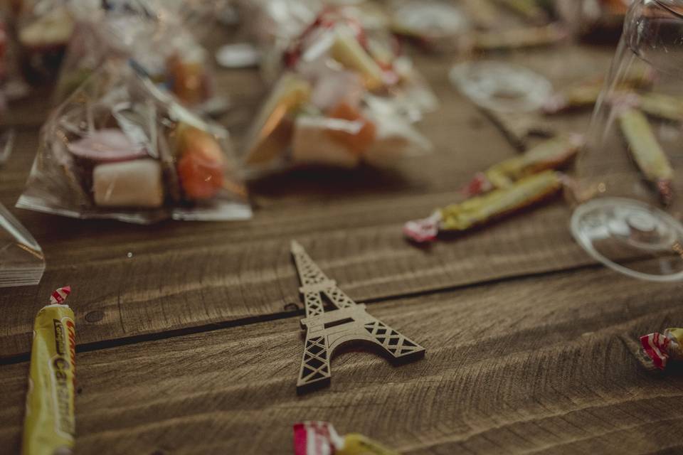 Mesa de dulces en boda