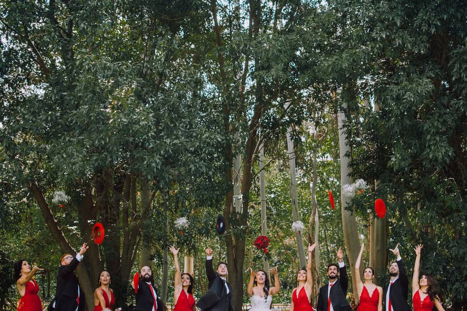 Damas de honor y bestman