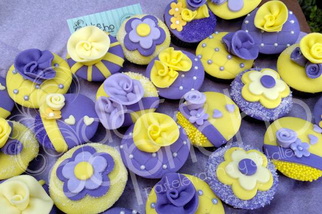 Cupcakes motivo boda