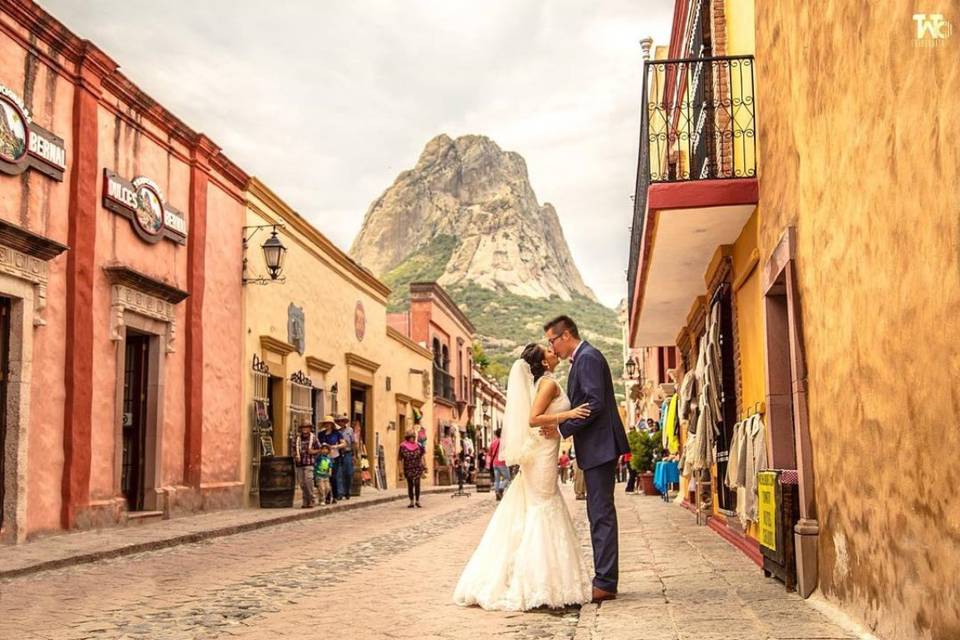 Boda en pueblo mexicano