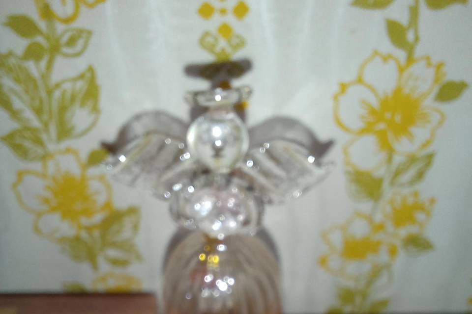 Campana de cristal mango ángel