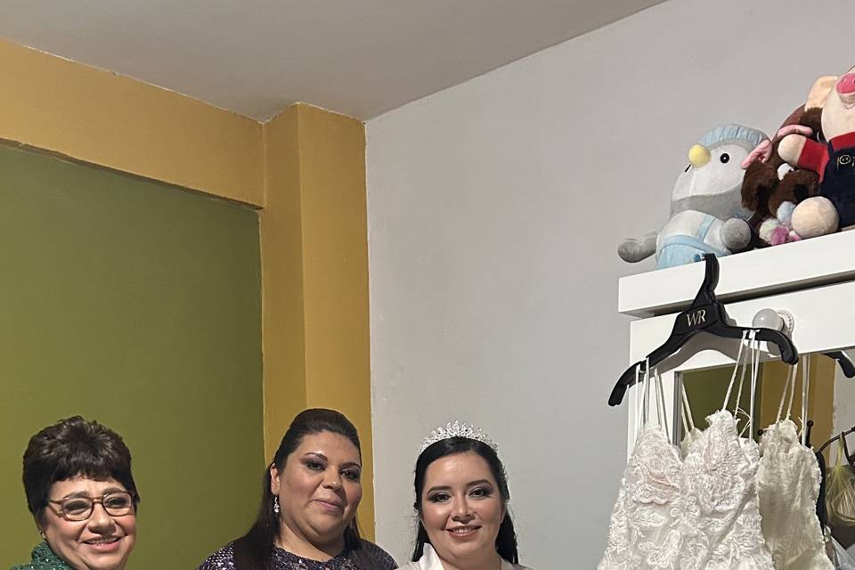 Bride y sus invitadas