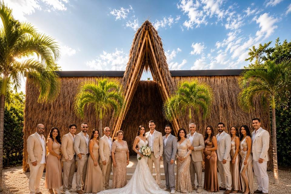 Wedding ceremony area