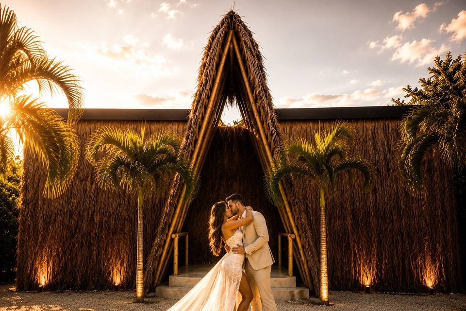 Wedding ceremony area